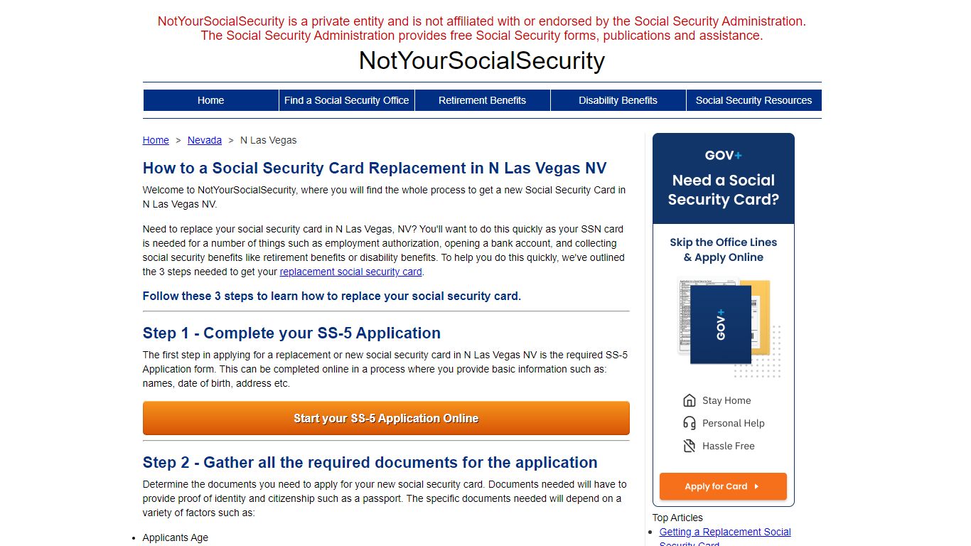 How to Replace a Social Security Card in N Las Vegas NV